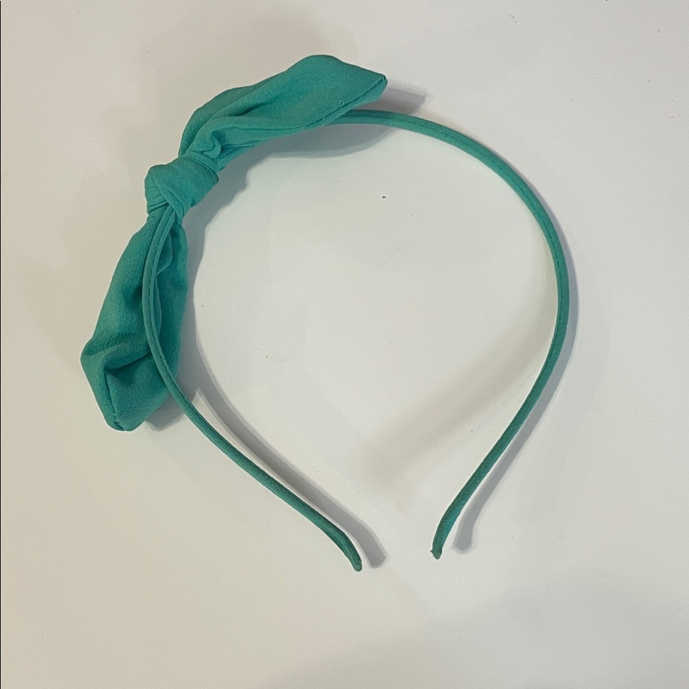 Teal Bow Headband